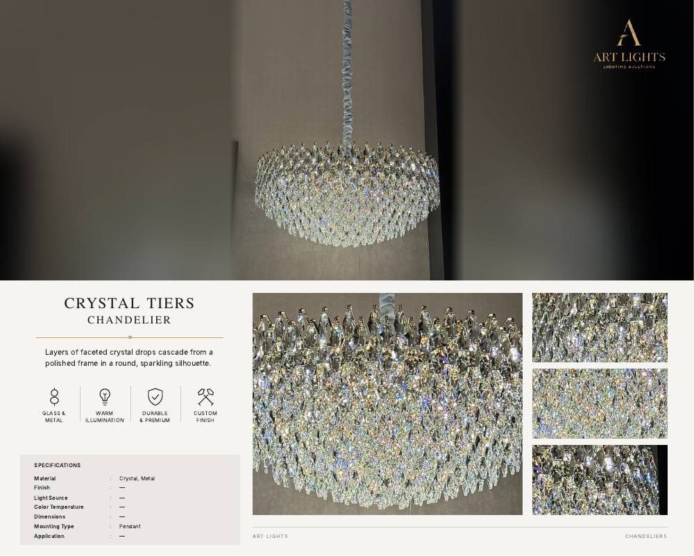 Crystal Tiers chandelier (CH-03)