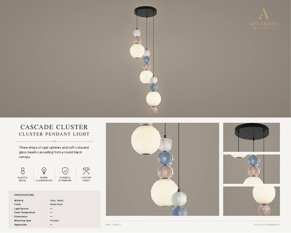 Cascade Cluster cluster pendant light (CL-02)