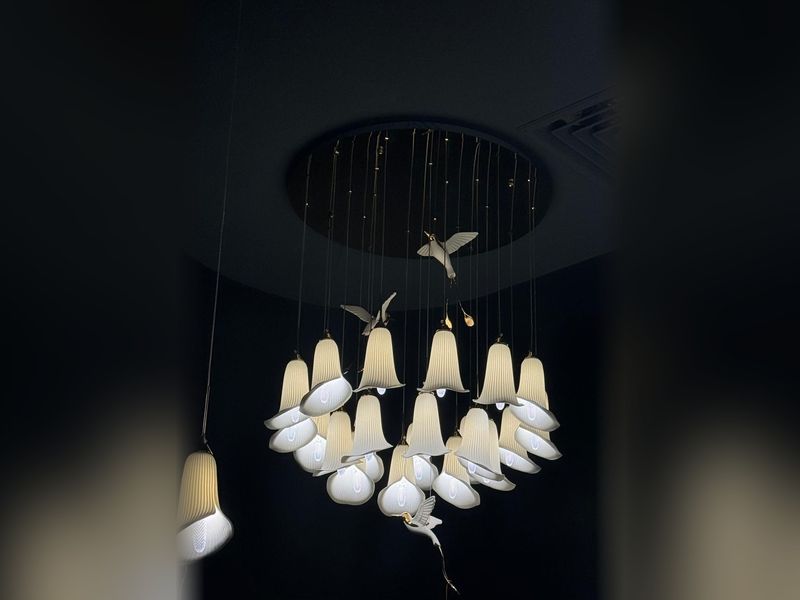 Bell & Bird chandelier by Art Lights