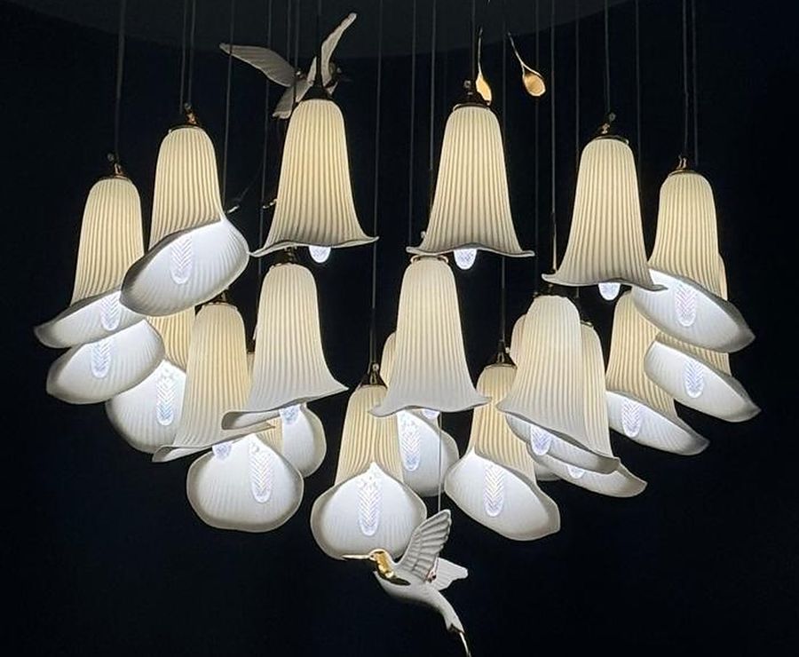 Bell & Bird Chandelier by Art Lights