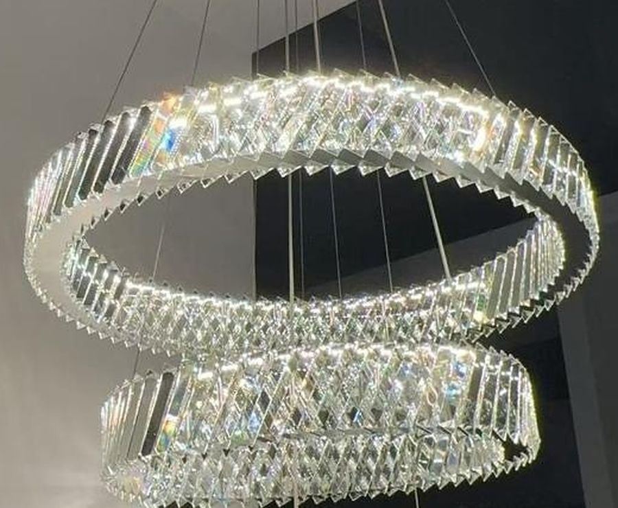 Crystal Ring Trio Chandelier by Art Lights