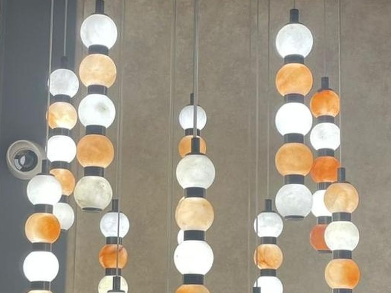 Spiral Bead chandelier by Art Lights
