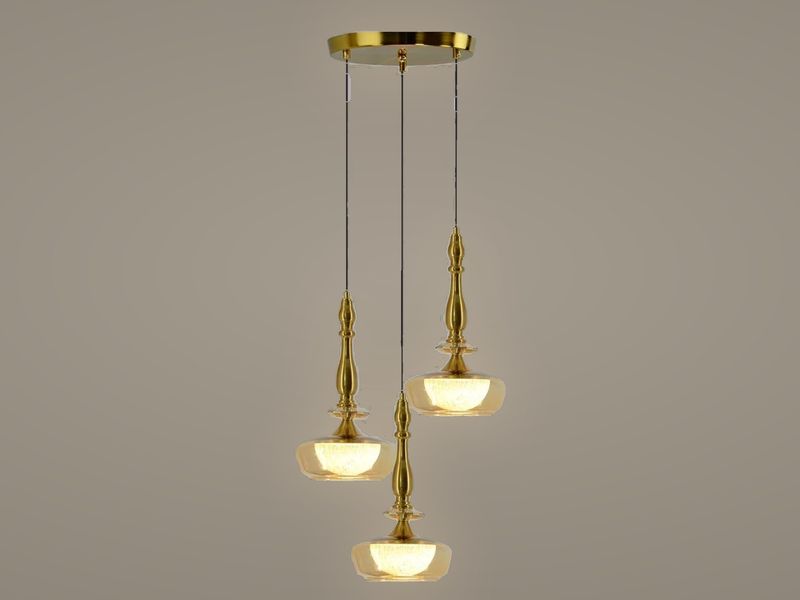 Amber Lanterns cluster pendant light by Art Lights