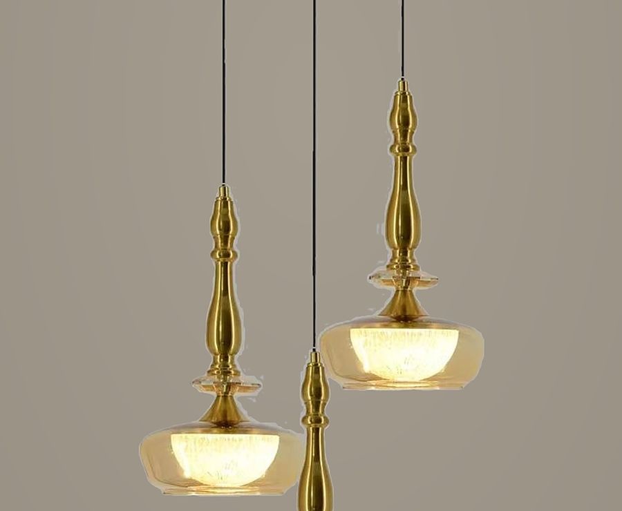 Amber Lanterns Cluster Pendant Light by Art Lights