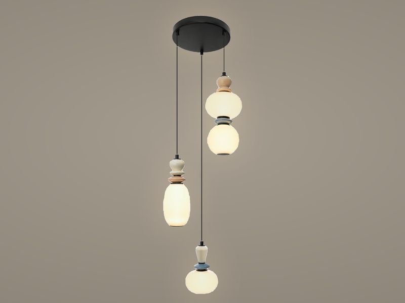 Earth-Tone Cluster cluster pendant light by Art Lights