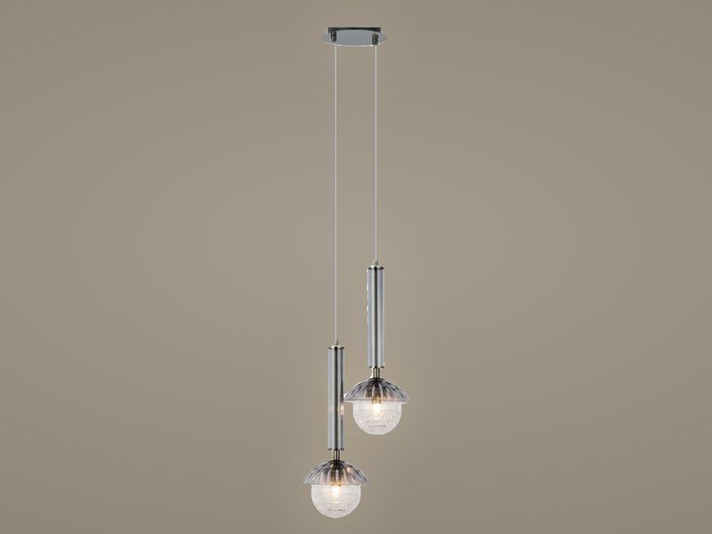 Smoke Glass Duo cluster pendant light by Art Lights