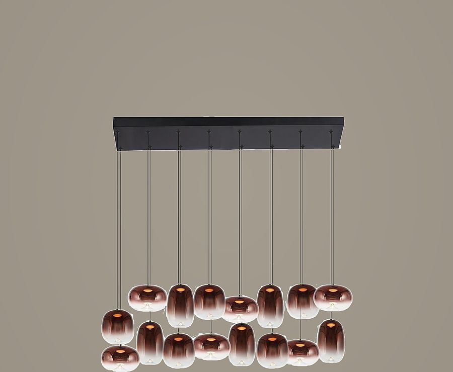 Copper Pods Linear Pendant Light by Art Lights