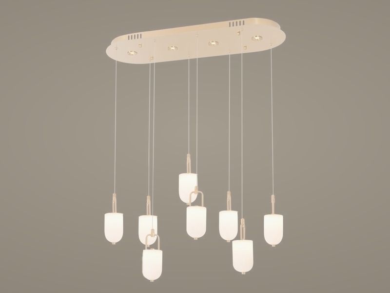 Opal Bell Linear linear pendant light by Art Lights