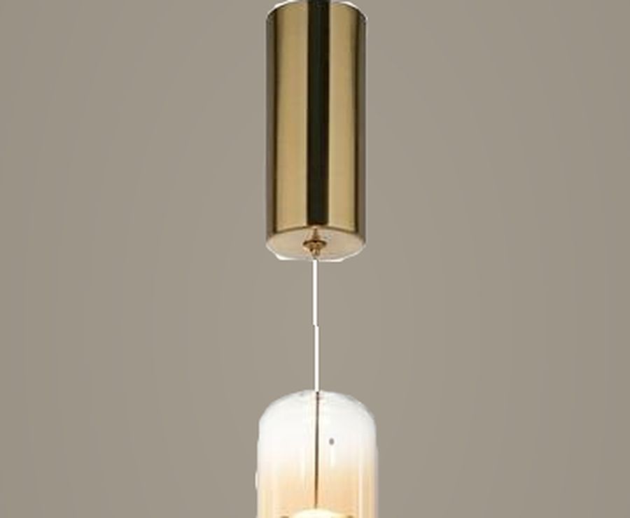 Amber Capsule Pendant Light by Art Lights