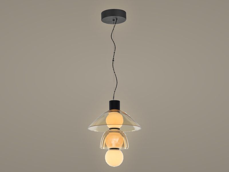Amber Dome pendant light by Art Lights