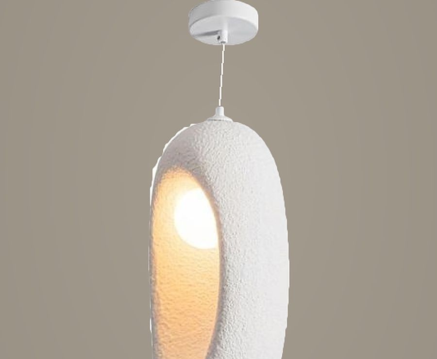 Sculpted Pebble Pendant Light by Art Lights