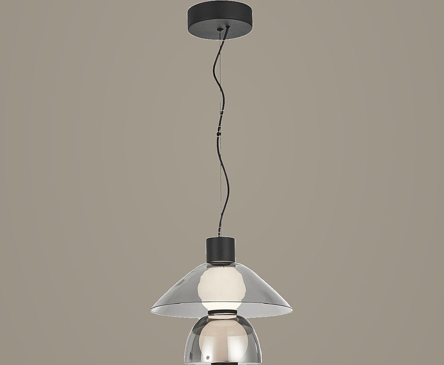 Smoke Dome Pendant Light by Art Lights